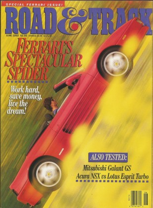 ROAD & TRACK 1993 JUNE - NSX v ESPRIT TURBO, FERRARIs